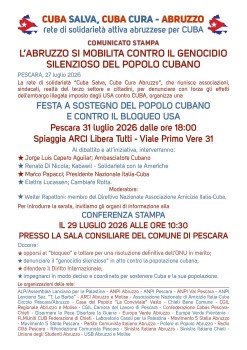 L’ABRUZZO SI MOBILITA CONTRO IL GENOCIDIO  SILENZIOSO DEL POPOLO CUBANO 